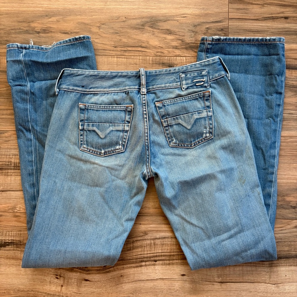Y2K Diesel Blue Flare & Wide Leg Jeans - Picture 3 of 5